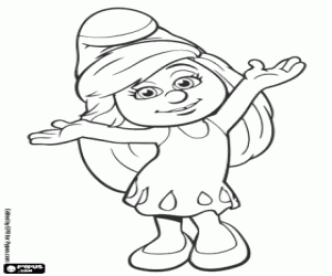 раскраска Смурфета похищен Гаргамель