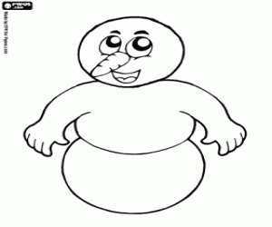 раскраска Снеговик, Игры Одеть