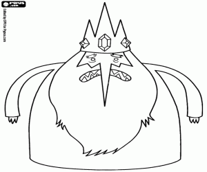 раскраска Снежный Король обладает магической силой