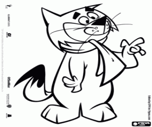 раскраска Соблазнительная кошка Fancy-Fancy