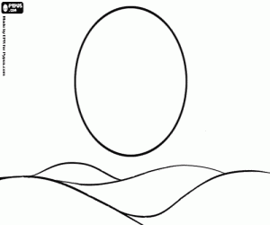 раскраска Солнце на песчаных дюн пустыни