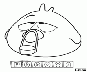 раскраска Сонная птица с сонными глазами