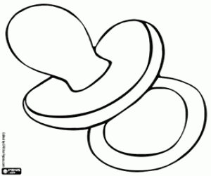 раскраска Соски успокоить младенцев