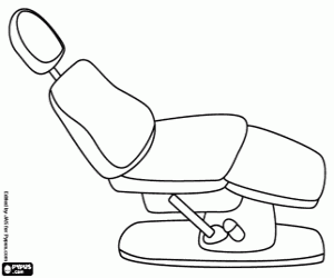 раскраска Стоматологическое кресло