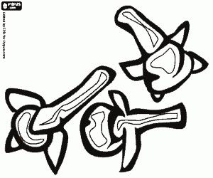 раскраска Сушеные гвоздики, специи