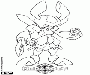раскраска Таинственный Medabot, Rokusho