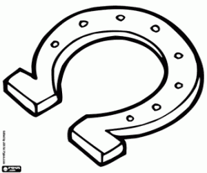 раскраска Талисман, подковы