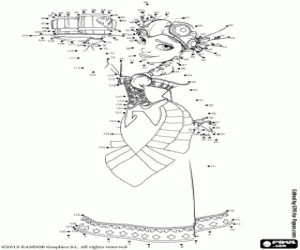 раскраска Талия, точка в точку рисунка