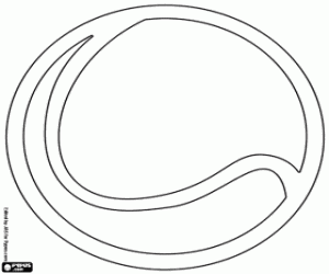 раскраска Теннисный мяч