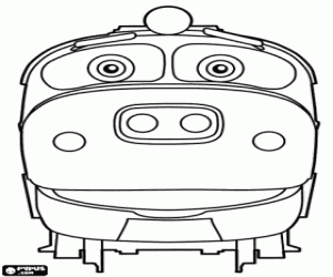 раскраска Тепловоз Брюстер, Chuggington