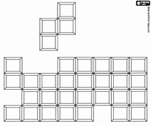 раскраска Тетрис, игра видео