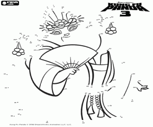 раскраска Точки соединения и привлечь Mei Mei