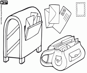 раскраска Традиционный пост сервис