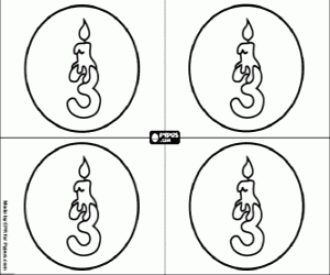 раскраска Три рождения, приглашения