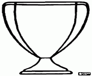 раскраска Трофей или кубок за лучшие папы