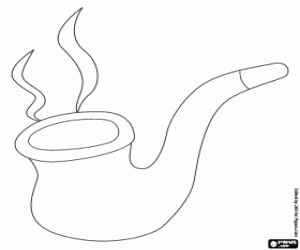 раскраска Трубка Шерлок Холмс