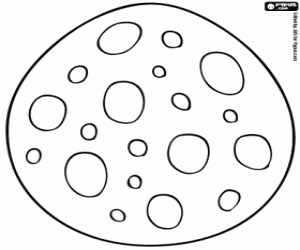 раскраска Украшенные Пасхальное яйцо