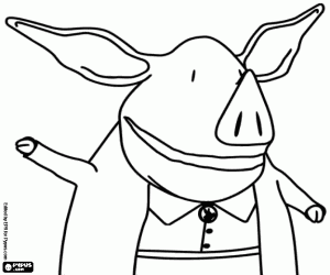 раскраска Учительница миссис Hoggenmüller