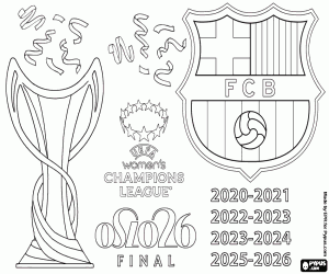 раскраска ФК Барселона, Лига чемпионов 2025-2026