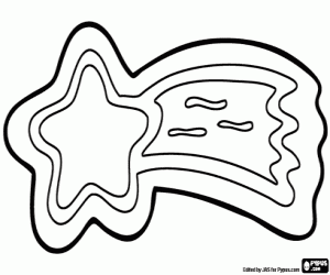 раскраска Файл печенье как Рождественская звезда