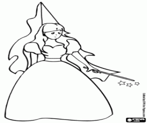 раскраска Фея грустно