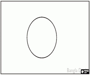 раскраска Флаг Бангладеш