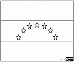 раскраска Флаг Венесуэлы