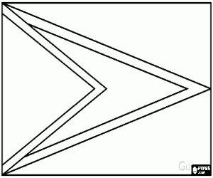 раскраска Флаг Гайаны