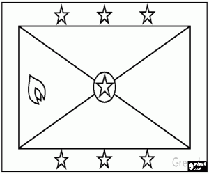 раскраска Флаг Гренады