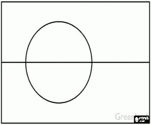 раскраска Флаг Гренландии
