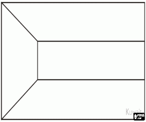 раскраска Флаг Кувейта