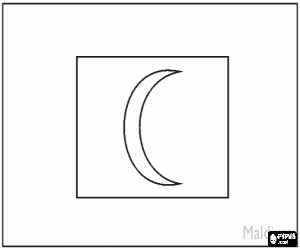 раскраска Флаг Мальдивы