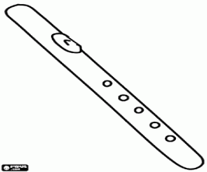 раскраска Флейта, традиционный инструмент