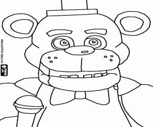 раскраска Фредди, Five Nights at Freddy's