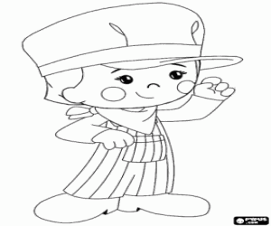 раскраска Хлоя, машинист поезда