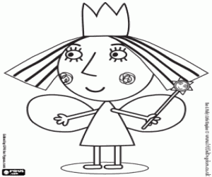 раскраска Холли фея и Волшебная палочка