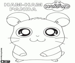 раскраска Хомяк Ham-Ham Panda