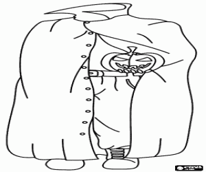 раскраска Хэллоуин и всадник без головы