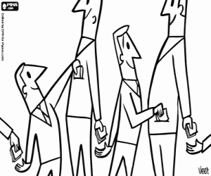 раскраска Цепь коррупции