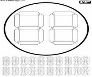 раскраска Цифровой открытка