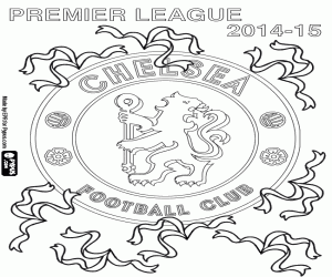 раскраска Челси, чемпион 2014-2015 гг.
