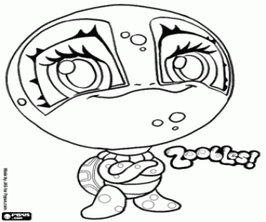 раскраска Черепаха, Zooble от Petagonia