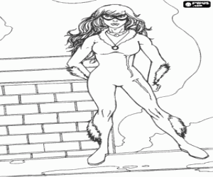 раскраска Черная кошка, характер