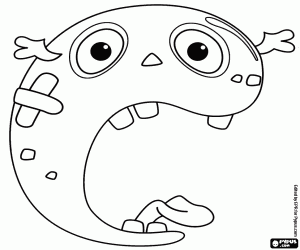 раскраска Чудовищной рот, буква C