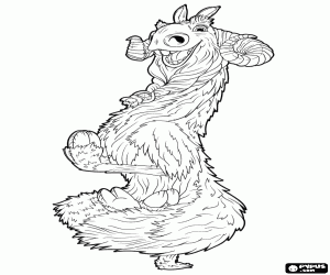 раскраска Шангри Лама из Geotopia