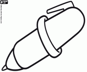 раскраска Шариковая ручка для записи