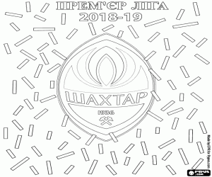 раскраска Шахтер Донецк, 2018-2019 чемпион