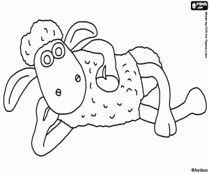 раскраска Шон овец на перерыв