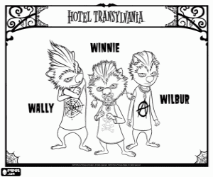 раскраска Щенки оборотня