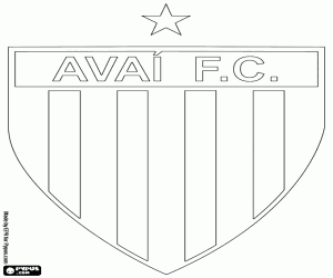 раскраска Щит Avaí Futebol Clube